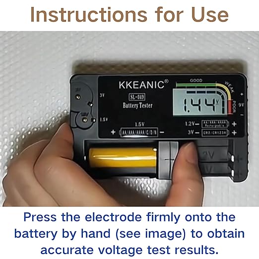 Battery Tester with Battery Organizer Storage Case, Professional Digital