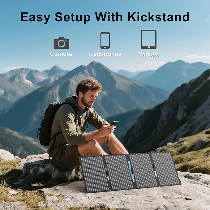 E-POWO 60W Portable Solar Panels Chargers
