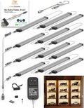 EBD LED Under Shelf Lighting, 4-Way Parallel Light Bar, 12-Panel Cabinet Lights