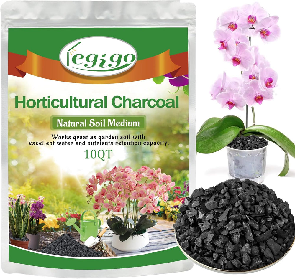 Legigo 10QT Horticultural Charcoal- Natural Biochar Soil Amendment