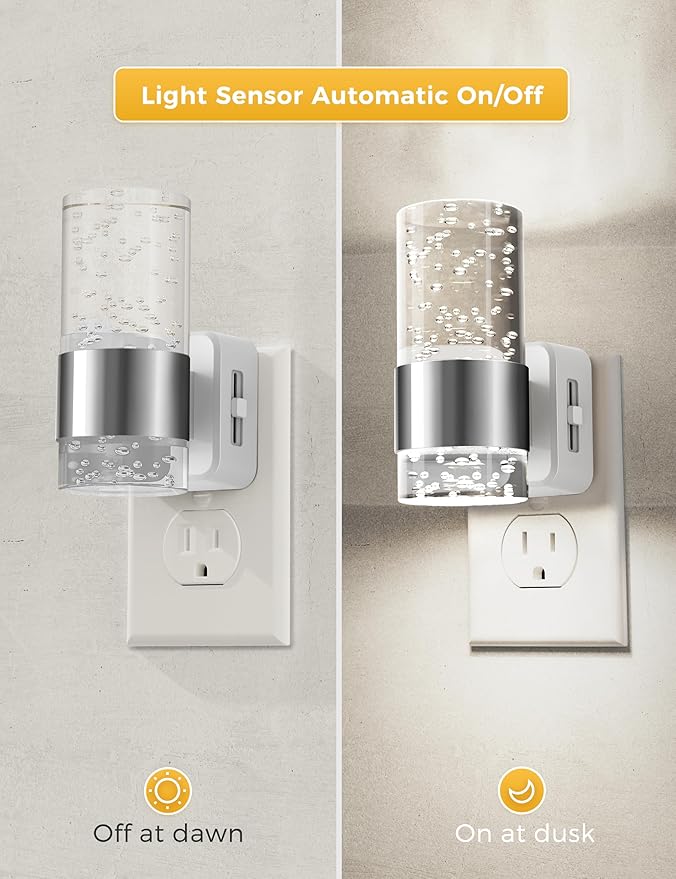 L LOHAS LED Night Light, Plug in Night Light (2-Pack)