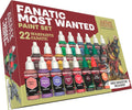 The Army Painter, Warpaints Fanatic Most Wanted Paint Set, 22 x 18 ml | Model Paint Set incl. Skin Tones, Metallics, Effects, Wash, Primer & 1 Miniature - Miniature Paint for DnD & Warhammer