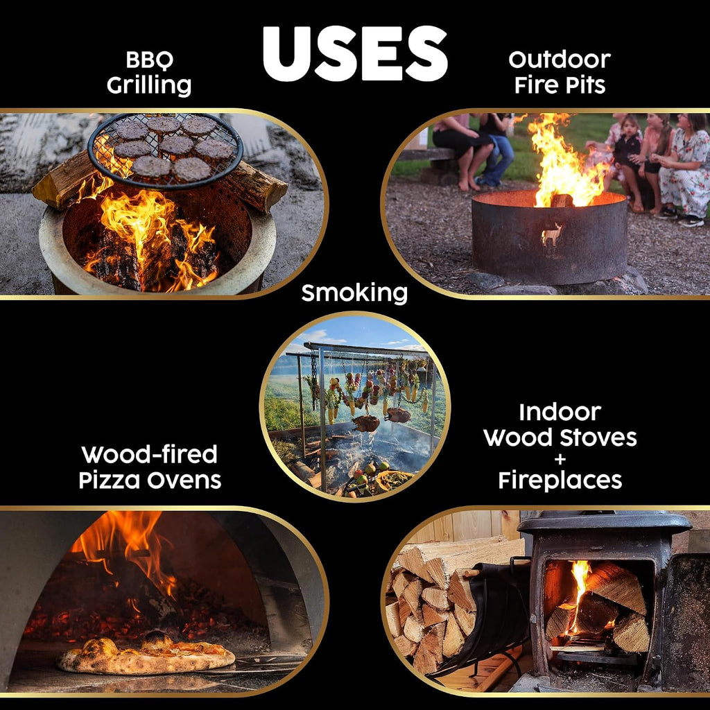 firewood central kiln-dried pa mixed blend, 16” splits, close-up detail