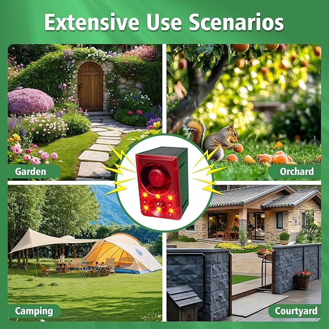ChunHee Solar Outdoor Motion Sensor Alarm