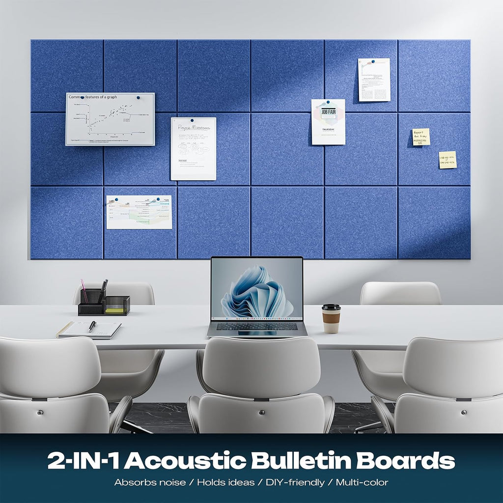 sonicism 12 pack acoustic wall panels, close-up detail