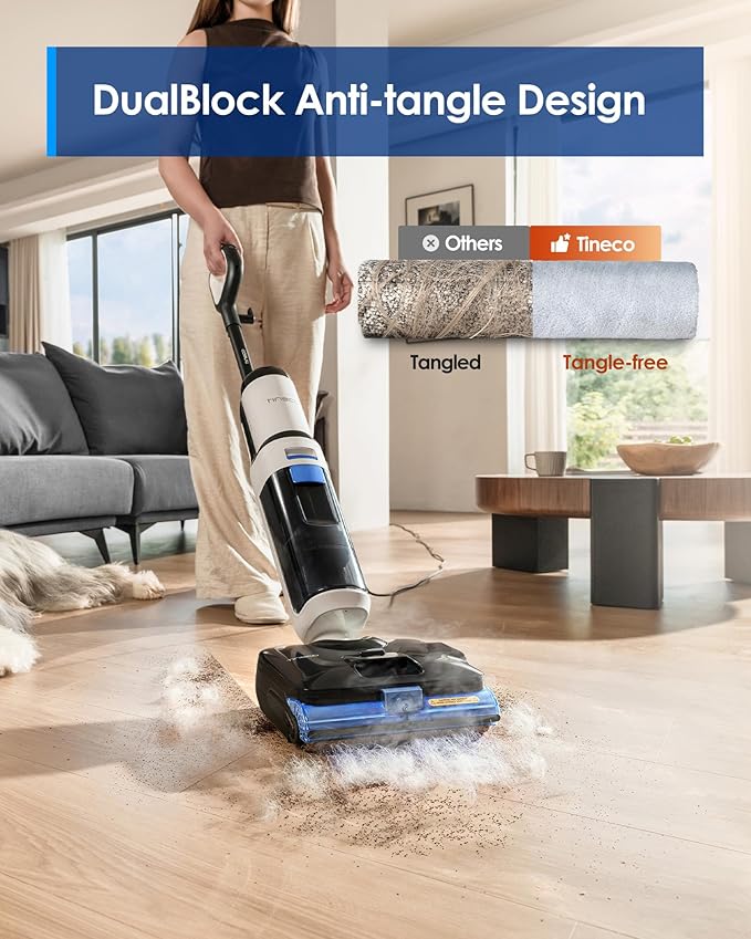 Tineco FLOOR ONE S6 Stretch Steam Corded Wet Dry Vacuum Steam Mop All-in-One