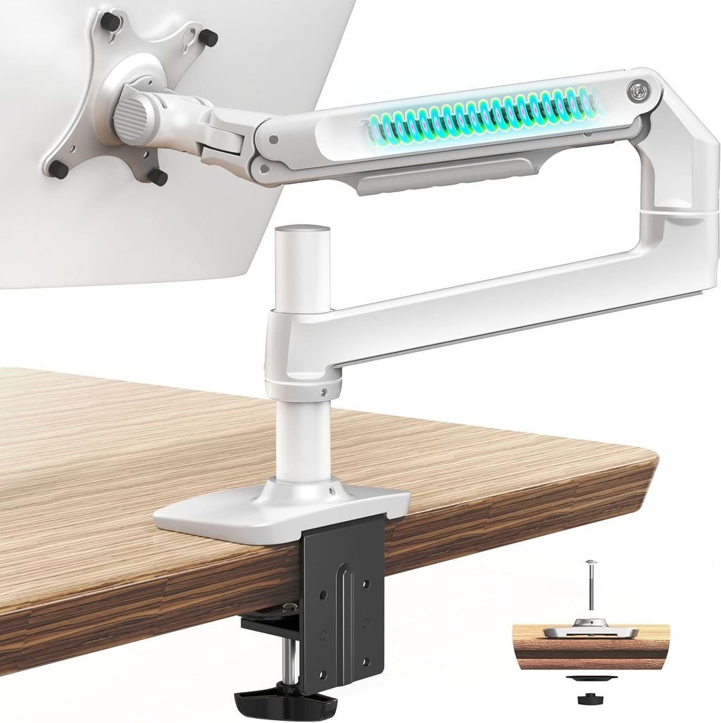 Ergounion Single Monitor Arm Desk Mount, Holds Screens up to 40 Inches and 25