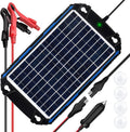 SUNER POWER Waterproof 10W 12V Solar Battery Charger & Maintainer Pro, Built-in
