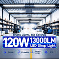 hykolity 4FT 120W LED Shop Light Linkable, 5000K Utility Shop Lights