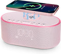 Odokee Wireless Charging Alarm Clock Radio: Qi Certified Fast Wireless Charger