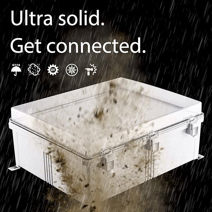 Gratury Junction Box, IP67 Waterproof Plastic Enclosure