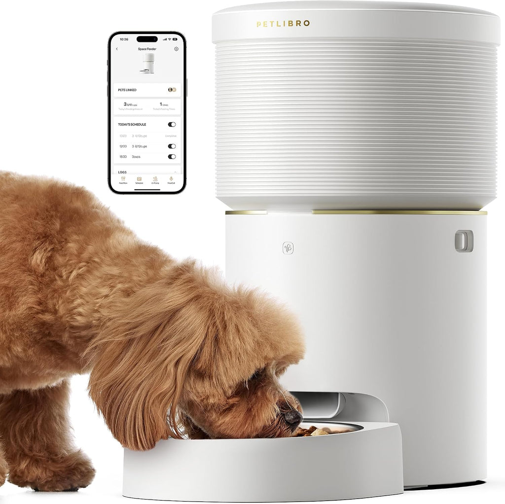 PETLIBRO 8L Automatic Dog Feeder, 5G Wi-Fi Automatic Dog/Cat Feeder,