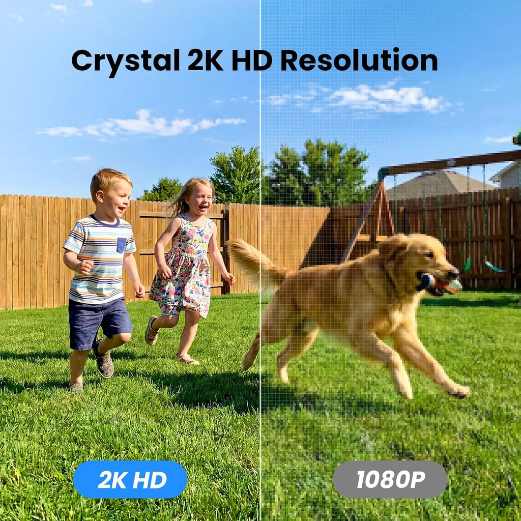 galayou solar camera outdoor wireless for home security, close-up detail
