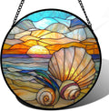 AMDERVEN Stained Glass Window Hanging