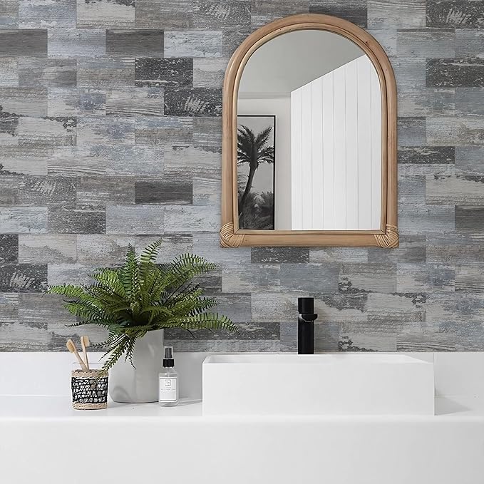 Vamos Tile 100-Piece Peel and Stick Backsplash Seamless Tile, Stick on
