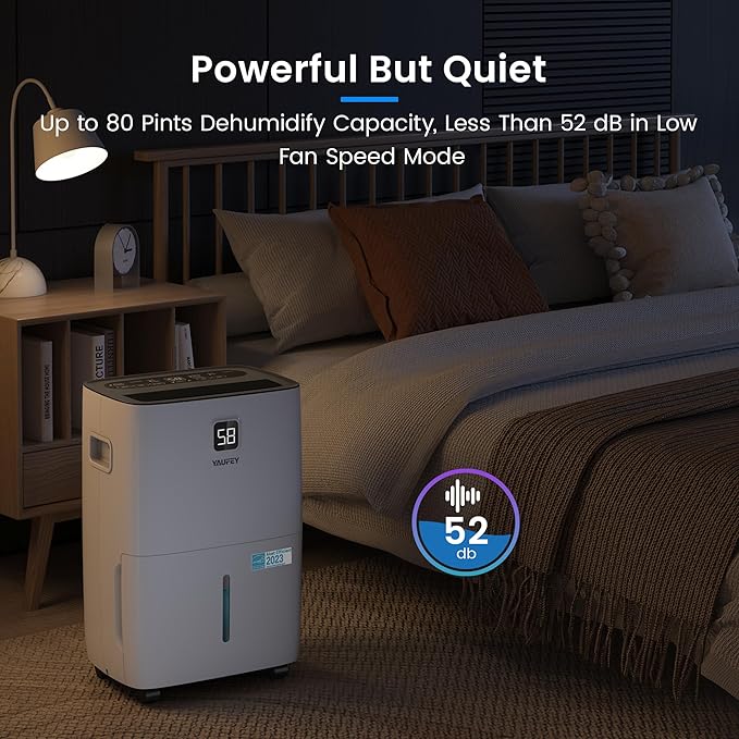 Yaufey 80 Pints Energy Star Dehumidifier