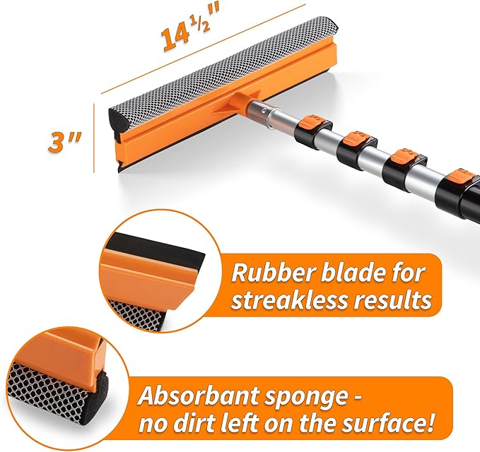 4-12 ft Window Washer Squeegee Kit