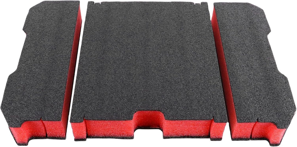 Foam Inserts Compatible with 8424 Series Tool Box, 60mm Customizable Red & Black Foam Inserts, DIY Cut-to-Fit Protection