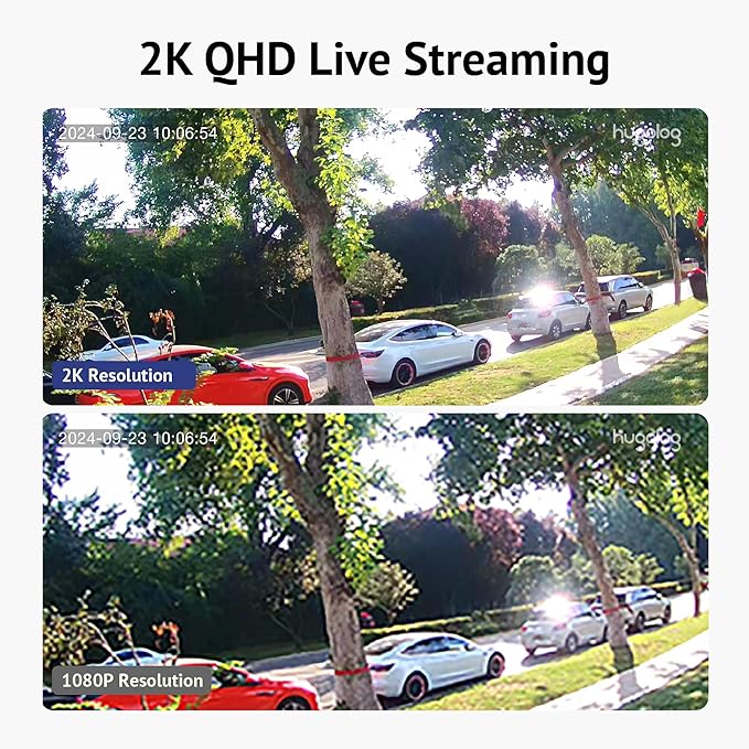 Hugolog 2K 3MP Outdoor Indoor Security Cameras