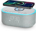 Odokee Wireless Charging Alarm Clock Radio: Qi Certified Fast Wireless Charger