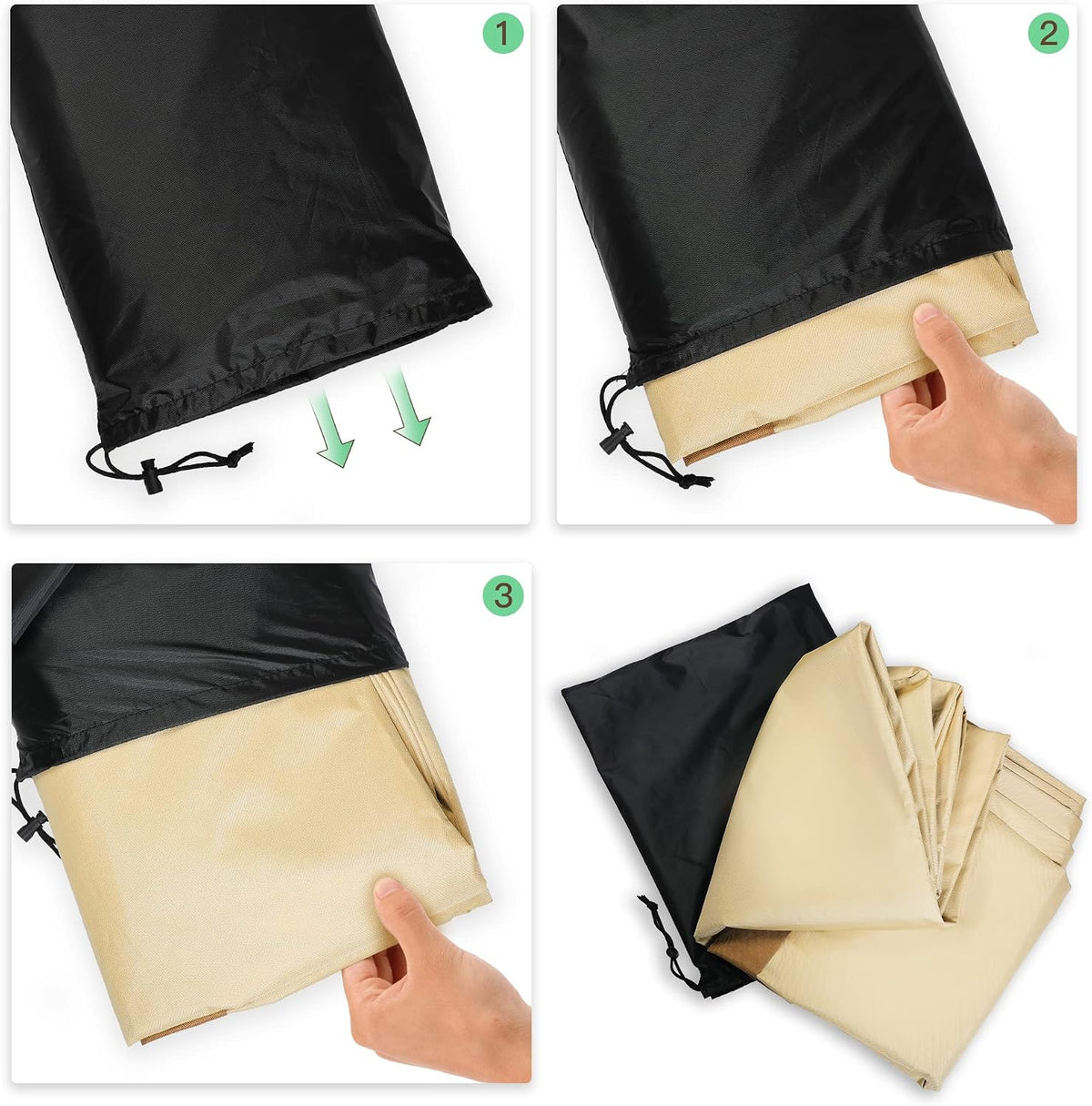 8ft Firewood Rack Cover, 600D Oxford Heavy Duty, Weatherproof & Waterproof with Black Storage Bag - Indoor/Outdoor Protection (96" L x 24" W x 42" H)