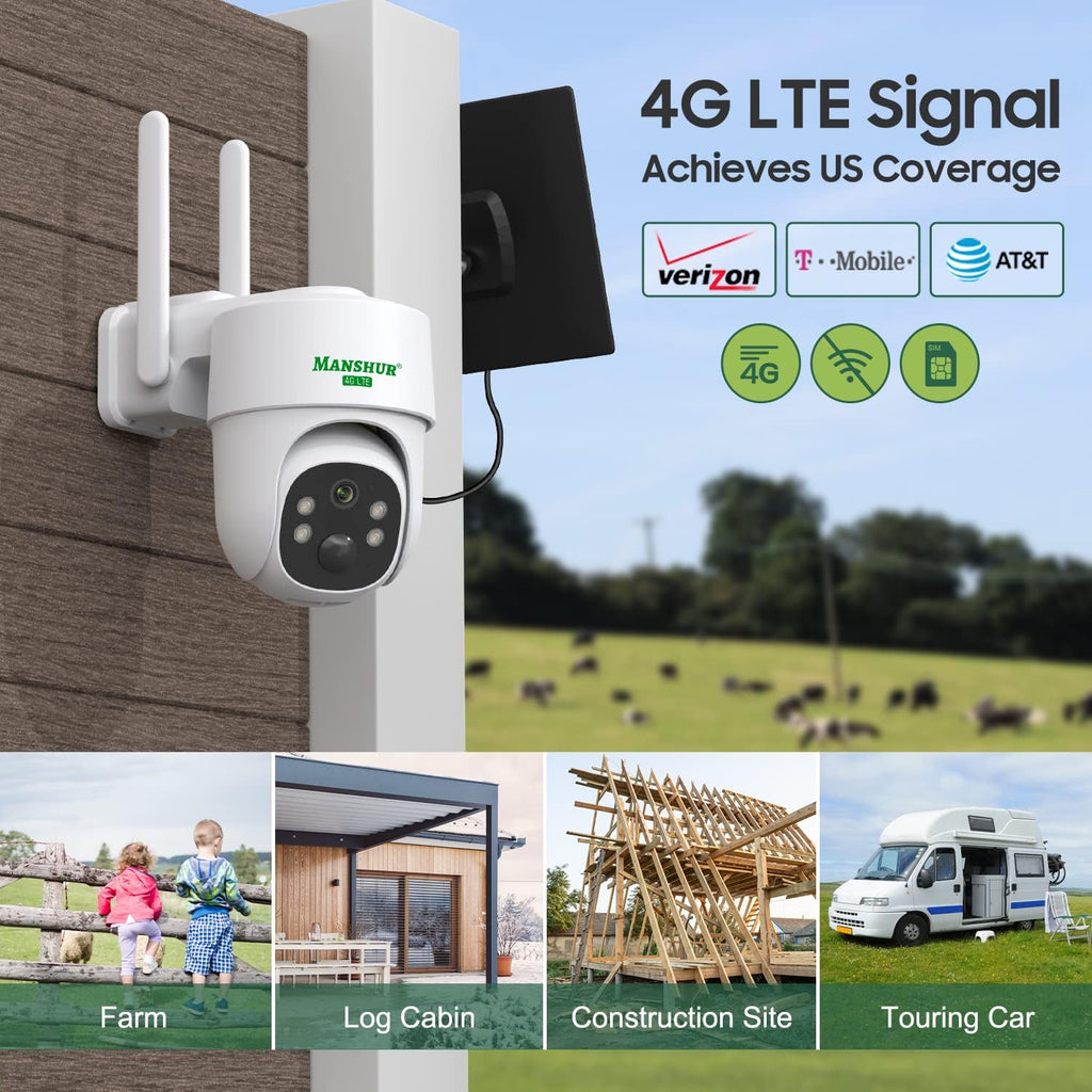 4g lte cellular security camera outdoor wireless, no shown in use