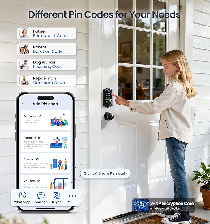 Veise VE017-K Fingerprint Smart Lock