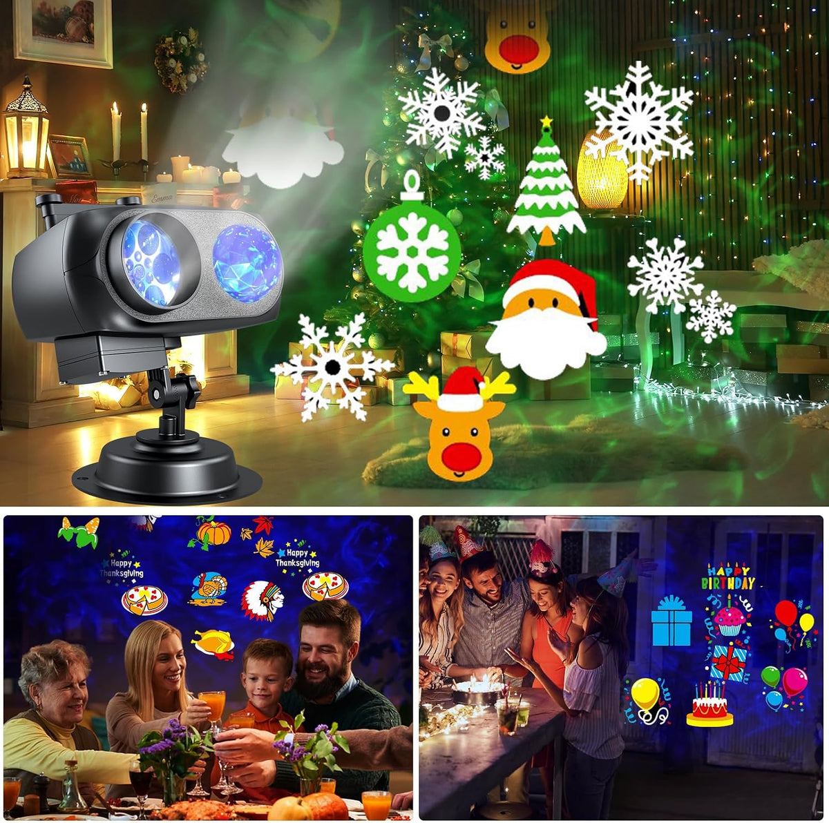 Halloween Projector Lights Outdoor Brighter Holiday Themes Christmas