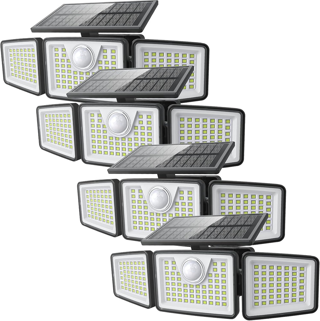 daphino 2500LM Solar Lights Outdoor (4 Pack)