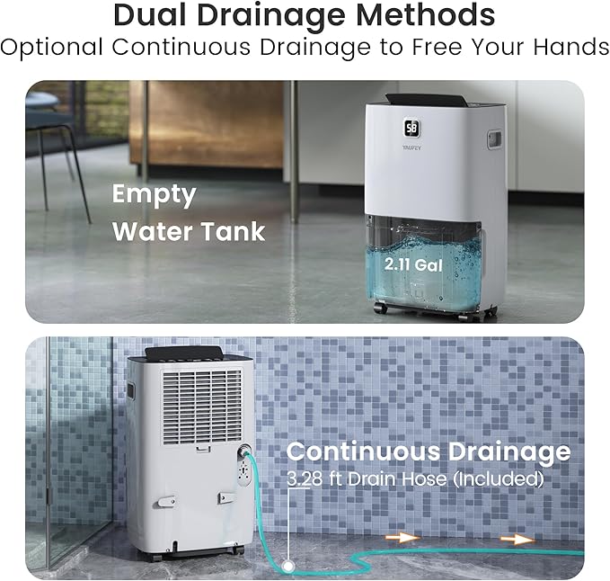 Yaufey 150 Pints Energy Star Dehumidifier