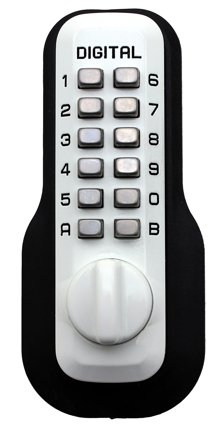 Digital Door Lock M210 Mechanical Keyless Deadbolt, White