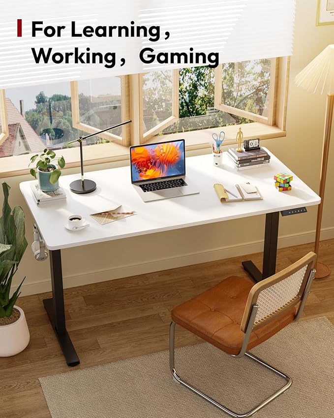 SANODESK Electric Standing Desk 60 x 24 Inches Whole-Piece Desktop Height