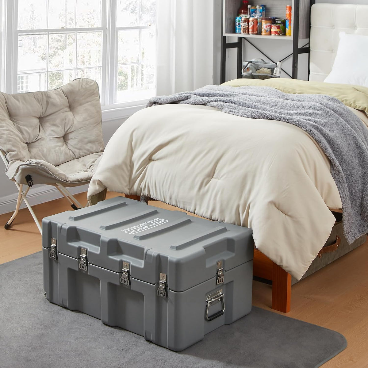 dormco the iron brick® trunk - strongest trunk shown in use