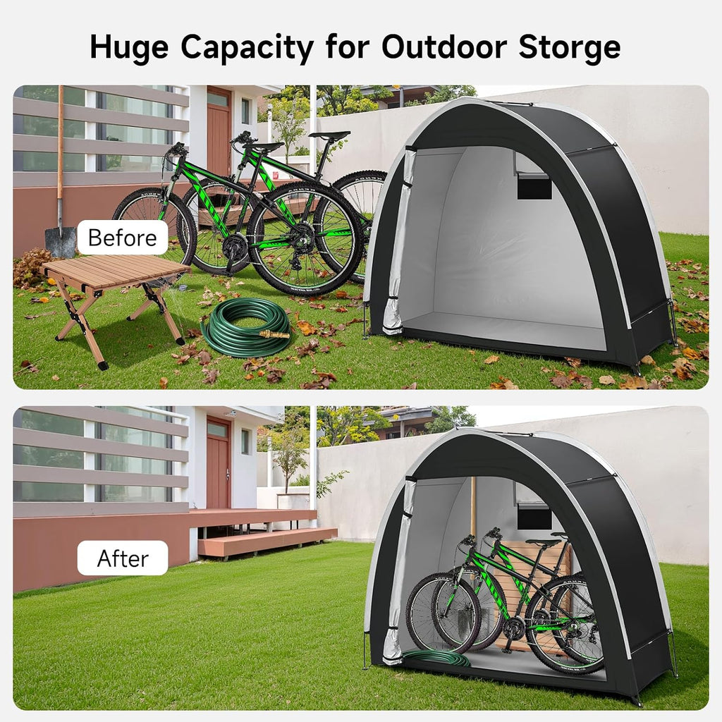 bike storage tent, pu5000 waterproof outdoor shed for, package contents