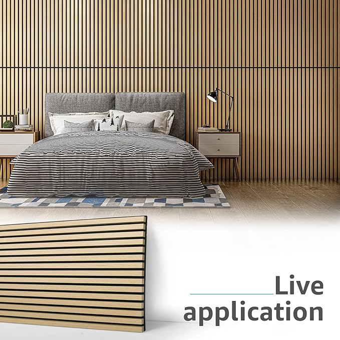 Art3d 2 Wood Slat Acoustic Panels (2-Pack)