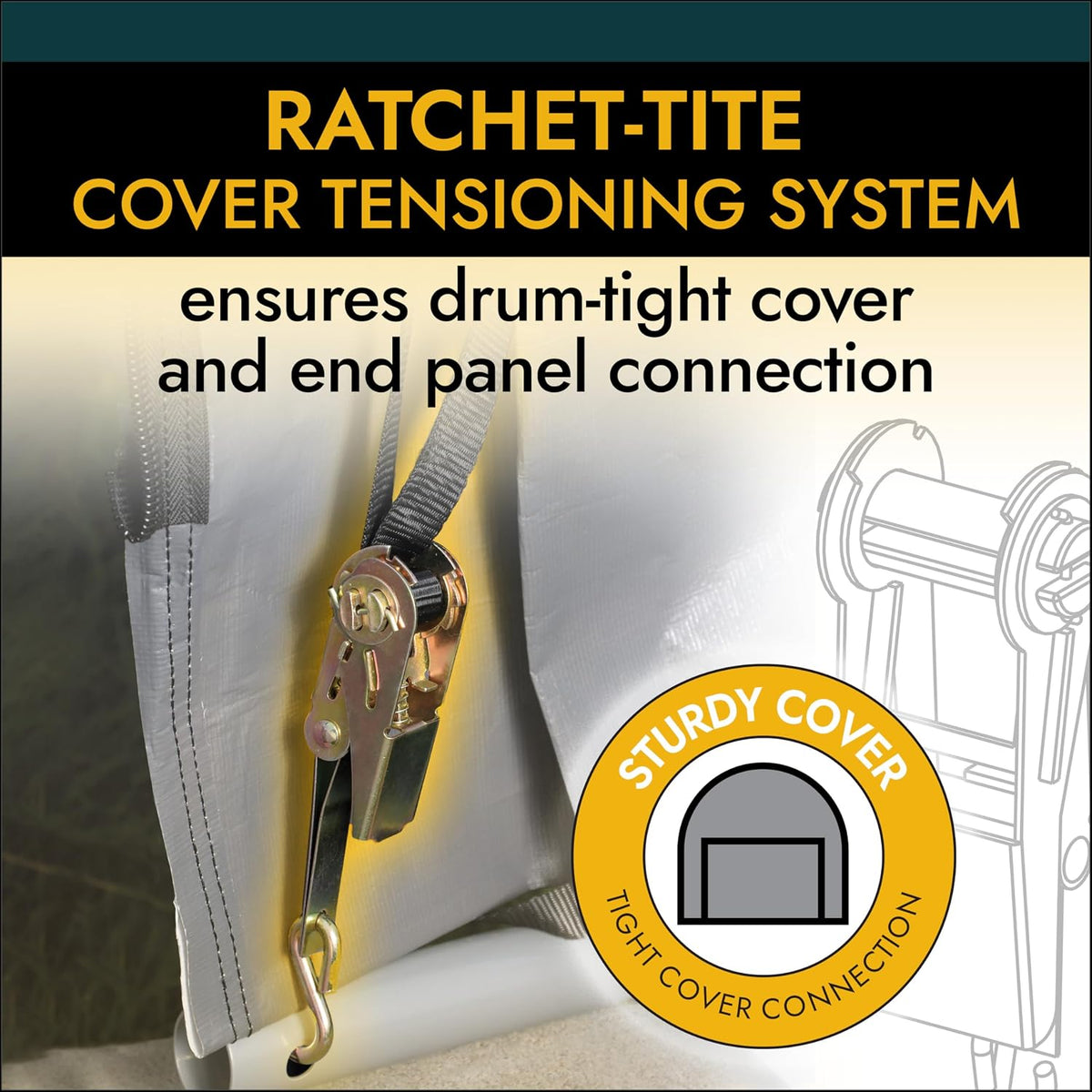 shelterlogic sheltercoat 12 x 28 x 8 ft showing dimensions