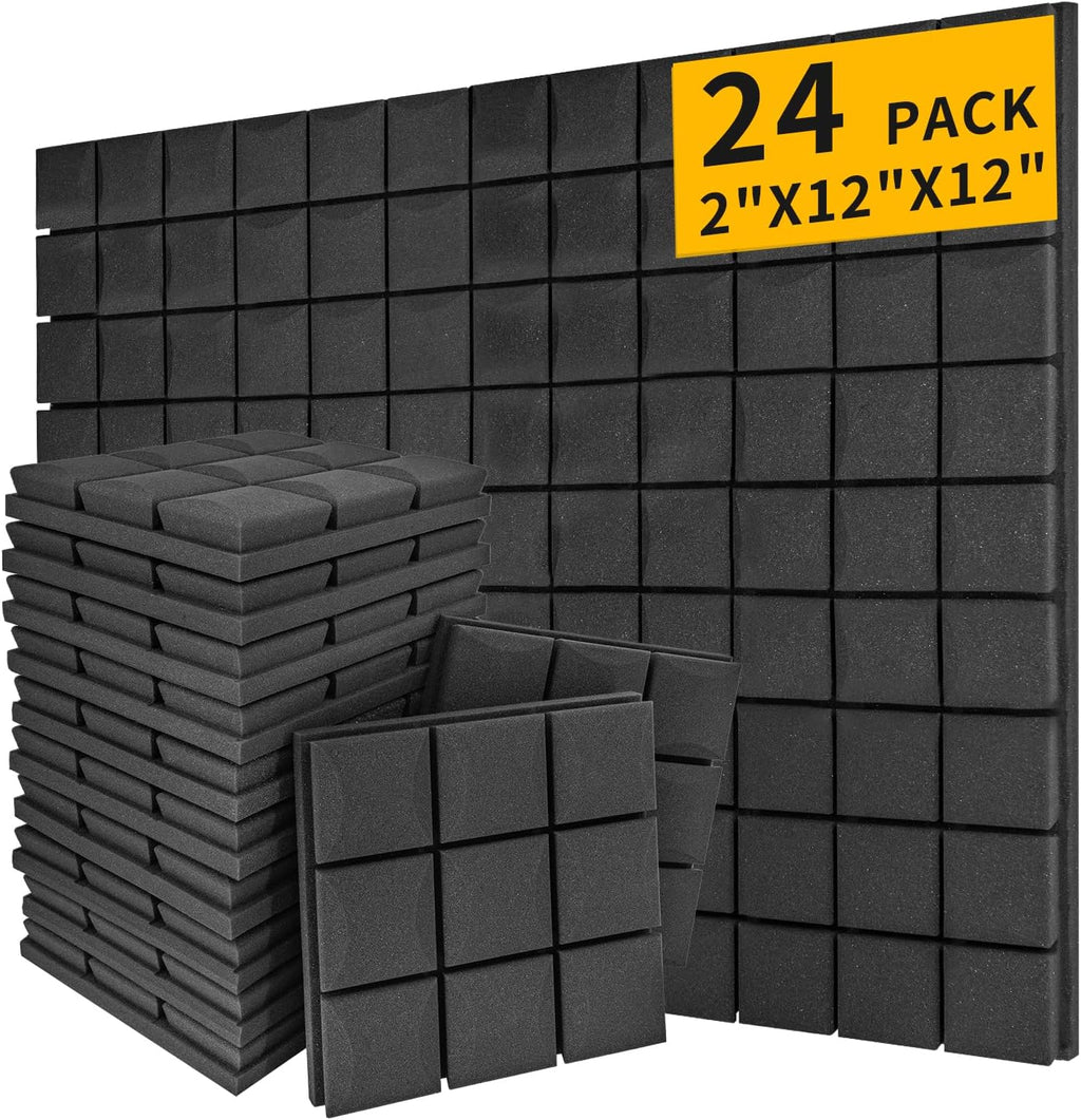 SAIQIANG Sound Proof Foam Panels (24 Pack)