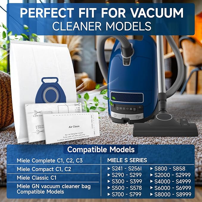 20 Pack 3D Airclean GN Vacuum Bags