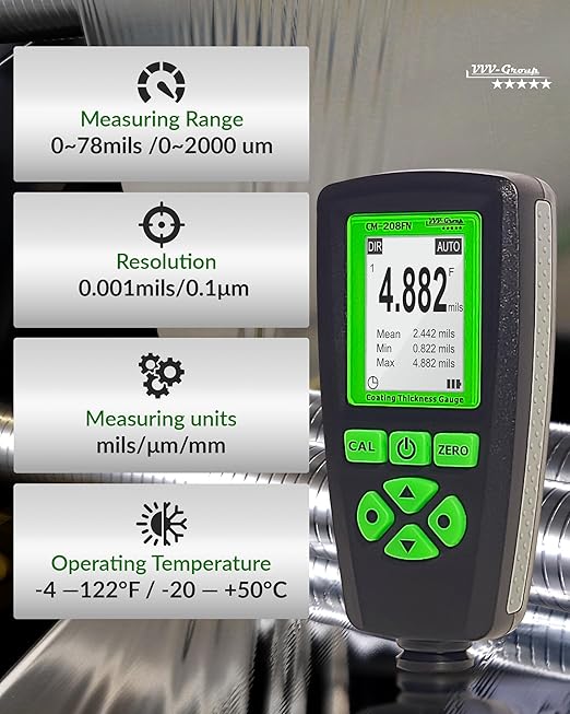 Digital Coating Thickness Gauge CM-208FN / Automatic Thickness Paint Meter