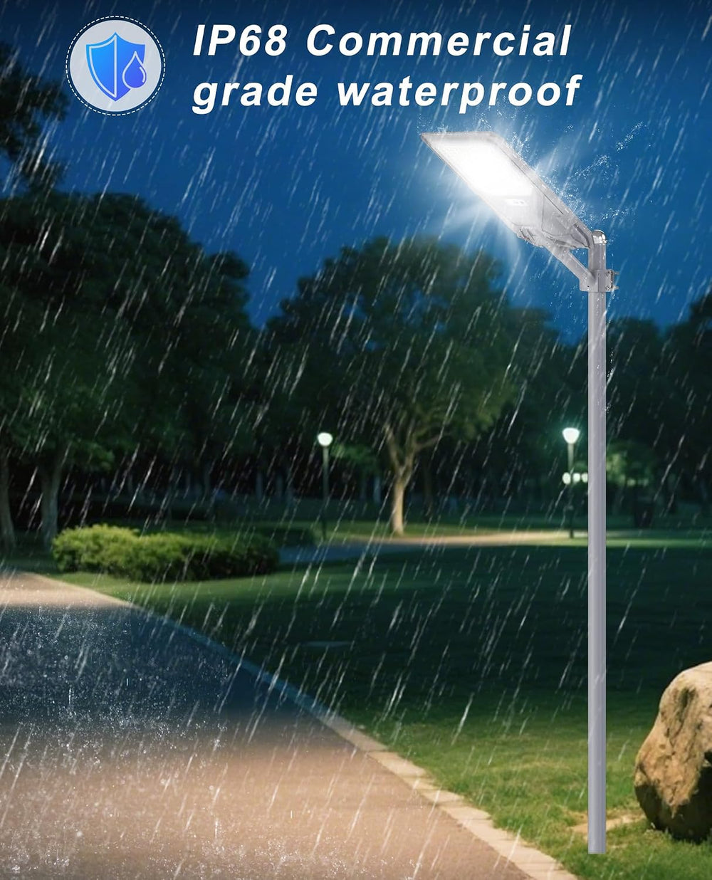 JAYNLT X-8500W Solar Street Lights Outdoor,Dusk to Dawn Solar Flood Lights