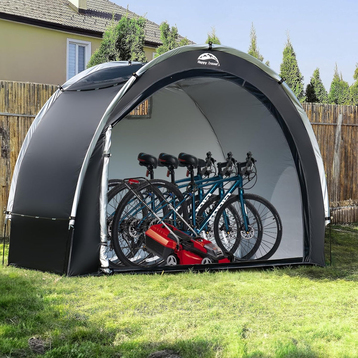 happy travel outdoor waterproof bike storage tent shed, package contents