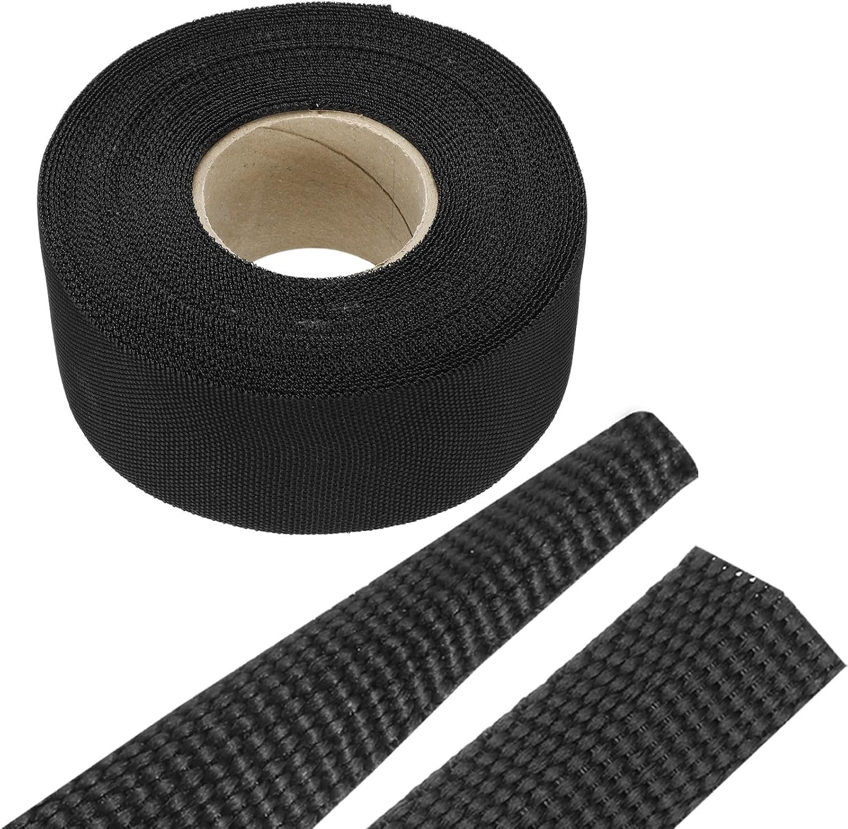 MECCANIXITY Braided Cable Sleeves Heat Shrinkable Fabric Sleeving, 1 3/8" 40ft