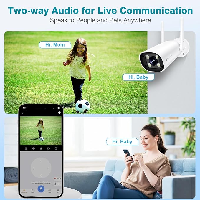Cromorc Wireless Security Camera System (4PCS)