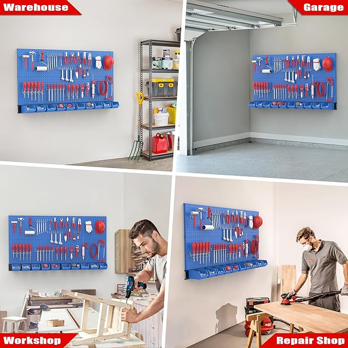 Ultrawall Pegboard Wall Organizer, Garage Storage System