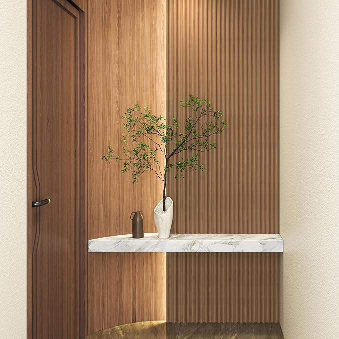 Art3d Fluted Wood Panel for Wall and Ceiling, Beaded Accent Molding for Home