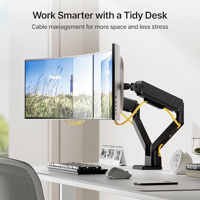 monTEK Dual Monitor Mount Monitor Arms