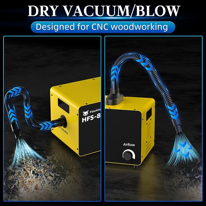 FoxAlien 800W Desktop Dust Collector HFS-800