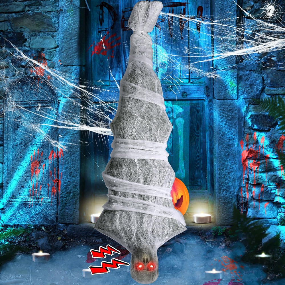 Halloween Decorations, 72 inches Scary Hanging Cocoon Corpse Props with Spook...