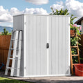 Devoko 5x3 FT Resin Outdoor Storage Cabinet, Plastic Shed with Floor