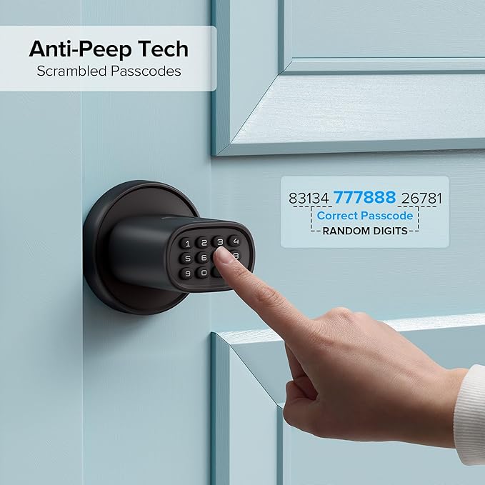 ThorBolt Fingerprint Door Knob, Keyless Door Knob